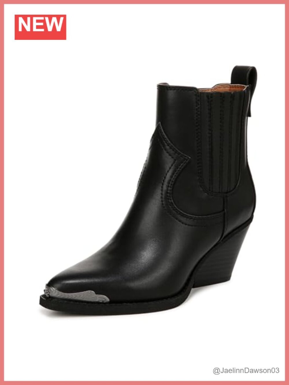 Eco Friendly Man Made Leather Pointed Toe Western Ankle Bootie Zip Up